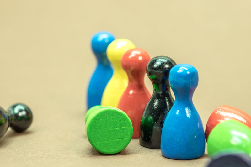 playsets, focus on foreground, studio shot, play stone, green color, still life, variation, no people, leisure activity, indoors, cone, 4K, pawn - chess piece