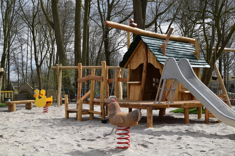 nature, built structure, slide - play equipment, plant, no people, Petting, park - man made space, Playset, winter, jungle gym, bare tree, outdoors, childhood