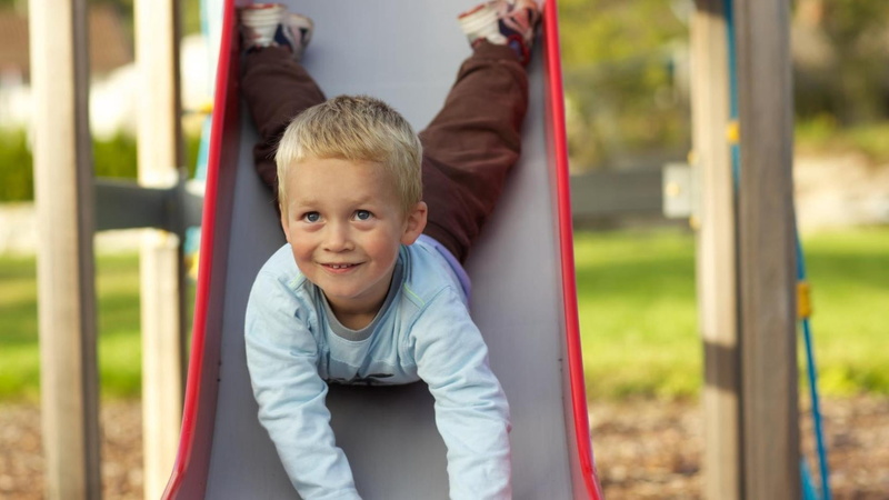children Only, family, cute, playful, playing, laughing, front view, portrait, two people, blond Hair, nature, playground, innocence, brown, outdoor play equipment