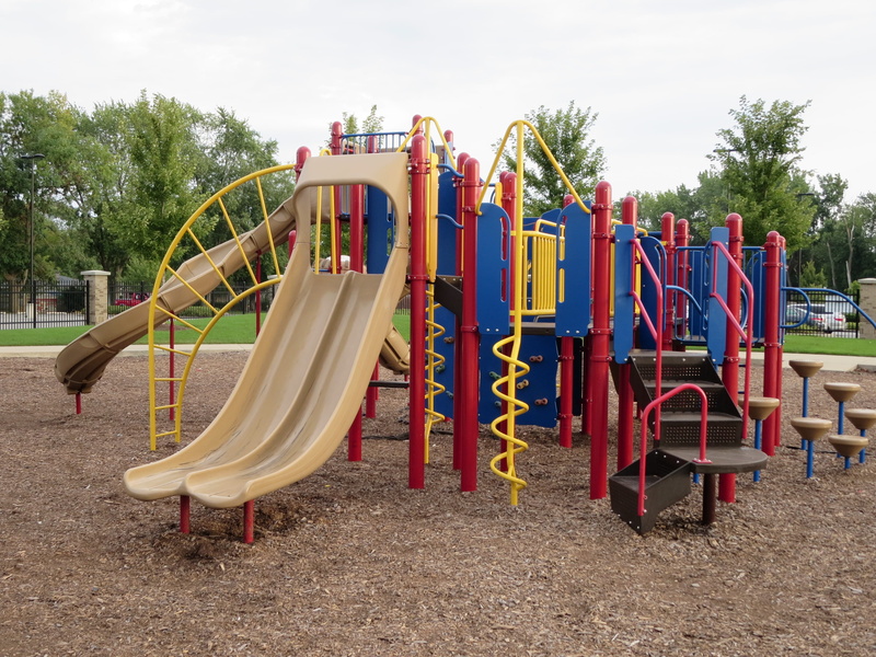 sky, slide - play equipment, activity, leisure, empty, absence, park, outdoor play equipment, park - man made space, public, 4K, set, Outdoor, slide, leisure activity