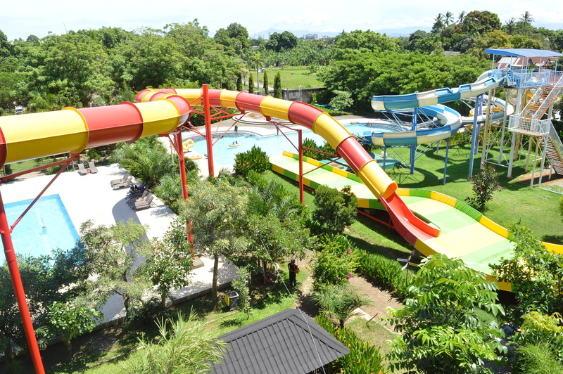 outdoors, amusement park ride, water slide, travel, connection, swimming pool, nature, indonesia, sunlight, arts culture and entertainment, holiday, Vacation