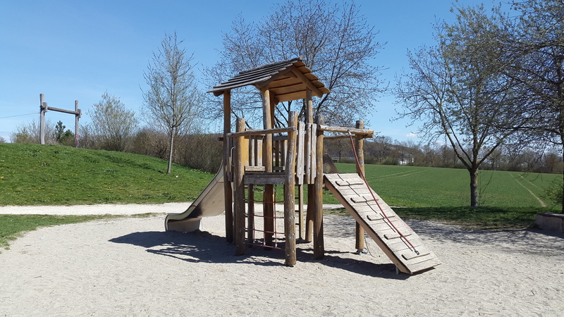 no people, jungle gym, slide - play equipment, clear sky, play, sky, brown, outdoor play equipment, plant, tree, bar, bare tree, kletterhaus, wood - material
