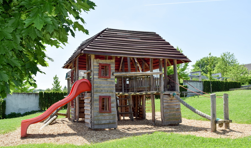 children, rush, house, rope, no people, architecture, toys, sky, building exterior, space, park - man made space, leisure, tree, land, day, childrens playground