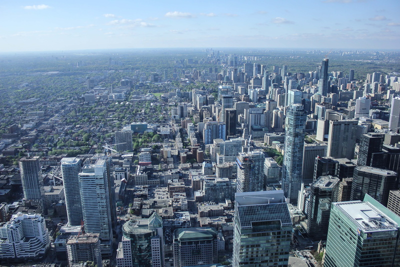 buildings, financial district, modern, building, crowd, residential district, built Structure, green, day, aerial, office building exterior, daytime, view
