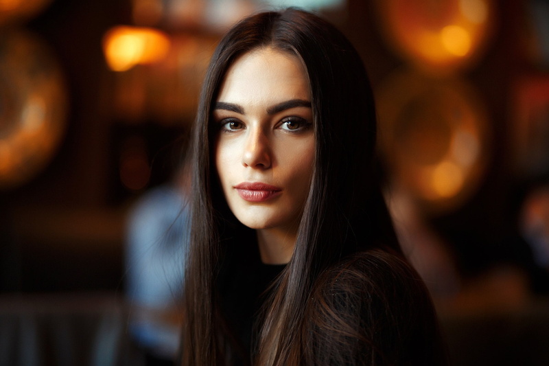 beautiful, Rafael Khalilov, portrait, girl, 1080P, bokeh, model, look, hair