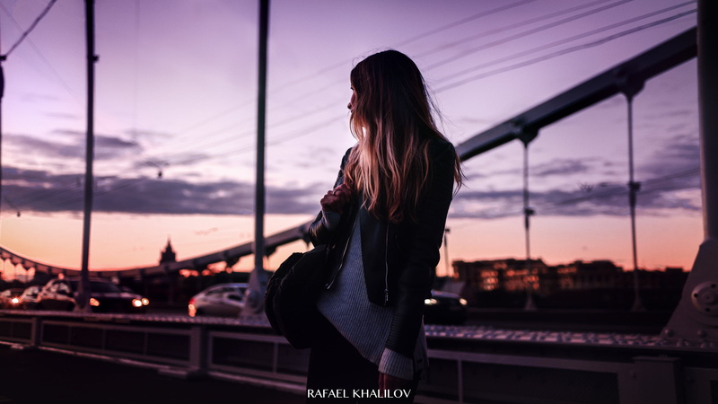 Rafael Khalilov, trench coat, dusk, 1080P