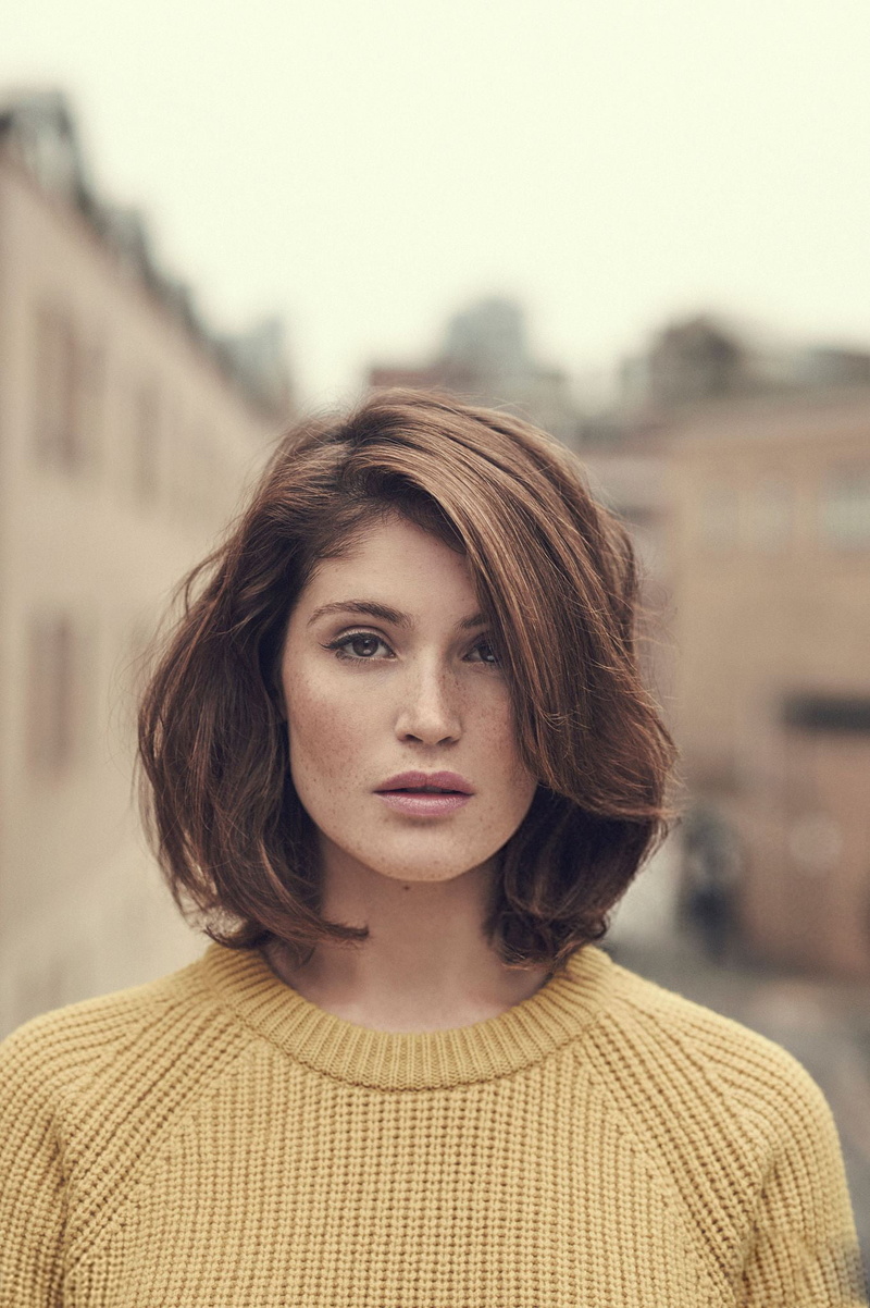 women, actress, 1080P, freckles, shoulder length hair, Gemma Arterton