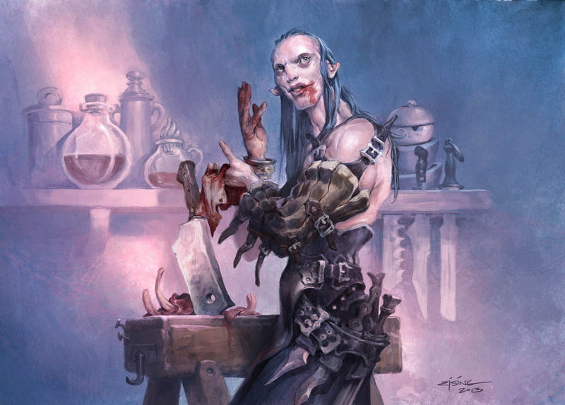 Carver The Flesh, Magic: The Gathering, 1080P, Flesh Carver, Jesper Ejsing