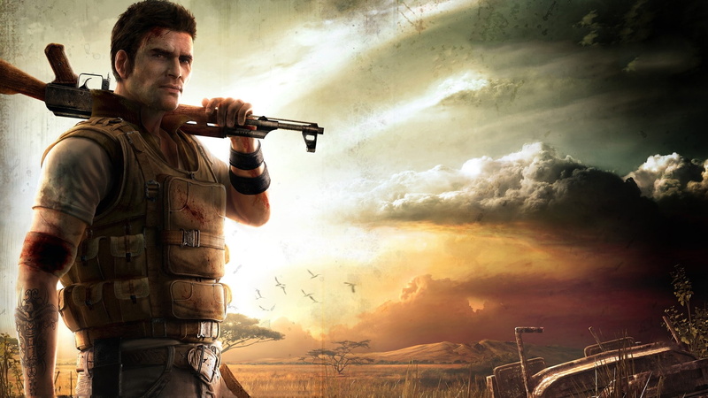 Plain, standing, special forces, rifle, aggression, nature, sky, Far cry, Clouds, government, security, one person, aiming, gun, Machine gun, military