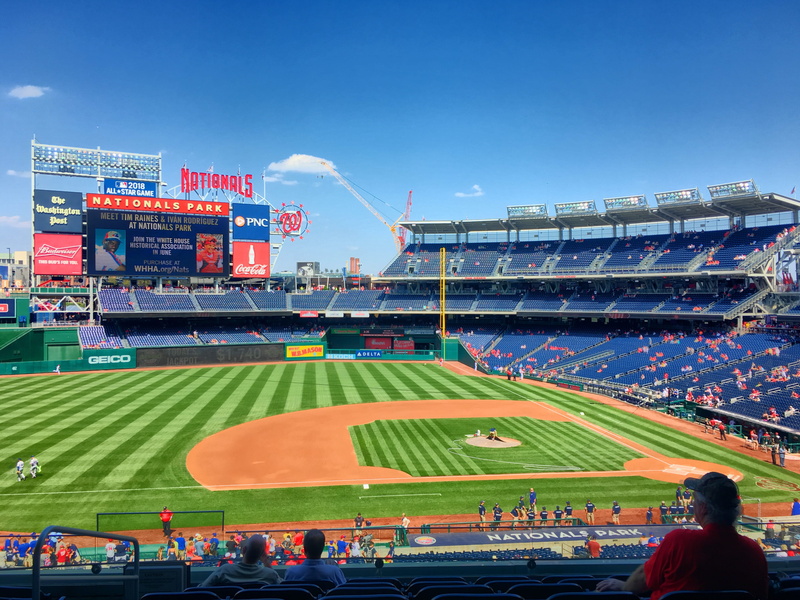 large group of people, crowd, nationals, spectator, group of people, nats, 4K, sky, united states, architecture, sport, watching, southeast washington