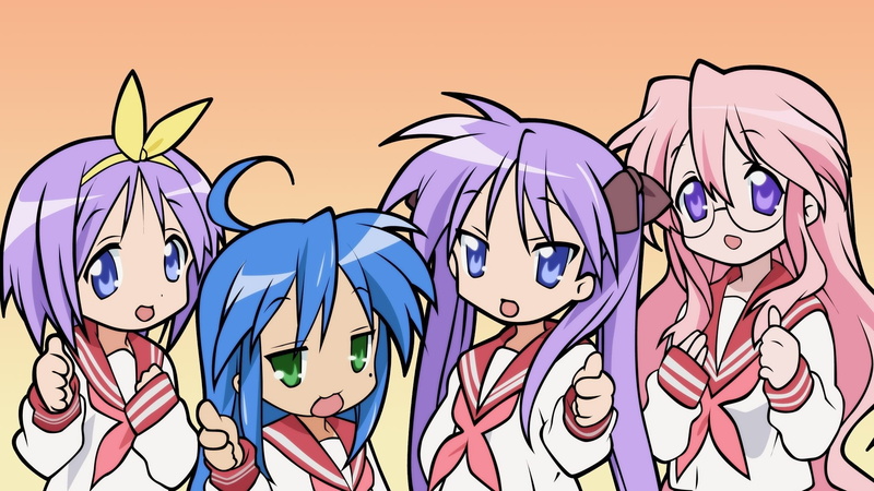 Kagami Hiiragi, Tsukasa Hiiragi, Anime, Lucky Star, Konata Izumi, Miyuki Takara, 1080P
