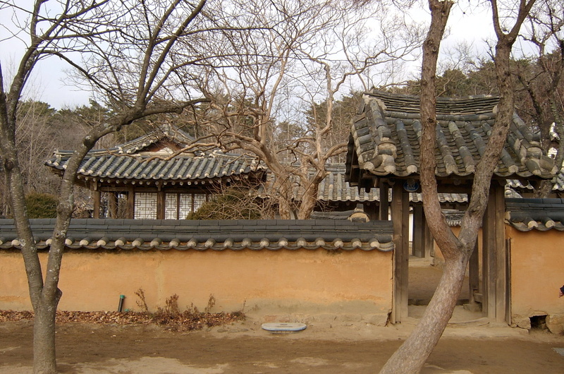 korean, public domain, Birth, dwelling, korea, tree, far east, outdoors, heo, branch, south, place of worship, plant, house, day, old, sky, building Exterior