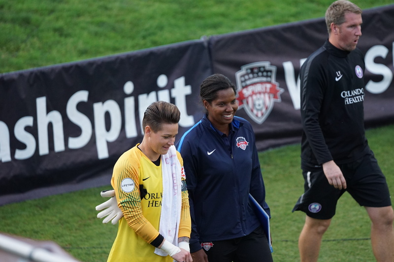 men, uniform, ashlyn harris, briana scurry, group of people, occupation, safety, government, communication, maryland soccerplex, adult, day, standing, boyds