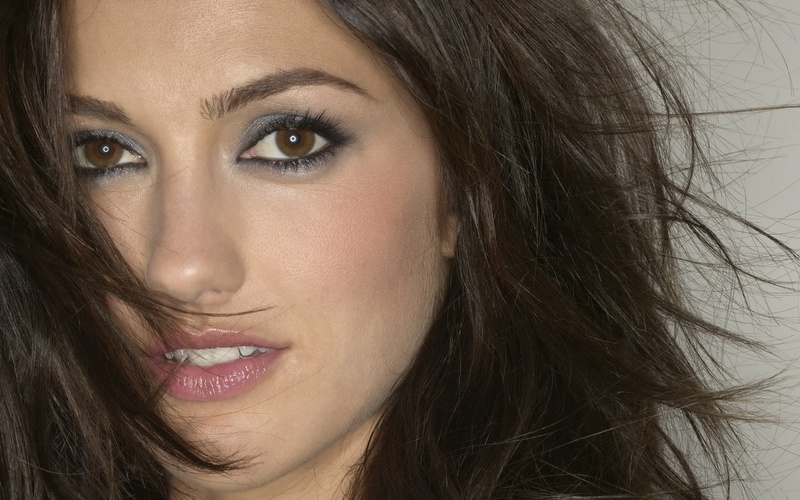 minka, eyes, brunette, kelly, brown, 720P, girl, beauty, actress, woman