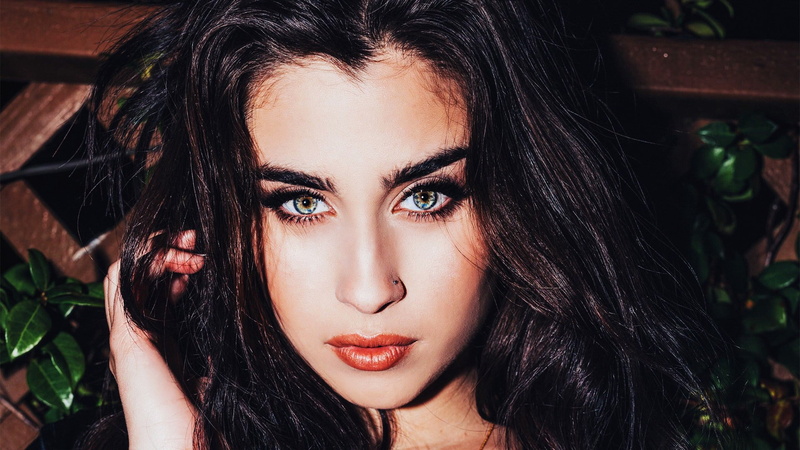 beauty, Lauren Jauregui, looking at camera, fashion, black hair, one person, human face, young women, hair, front view, make-up, lifestyles, headshot, beautiful woman