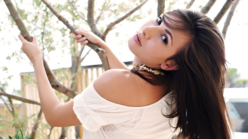 1080P, art, brunettes, hd, conny, faces, lior, women, nature, trees, models, female, x, people, outdoors