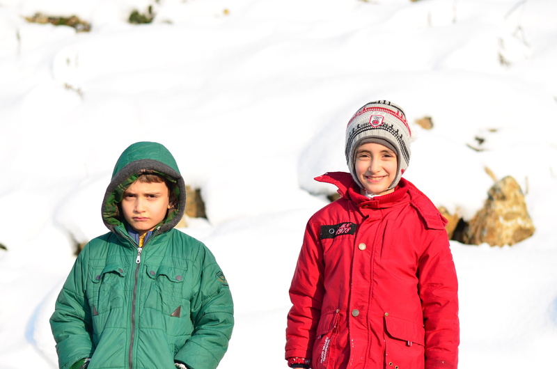 enjoyment, sister, cold, front view, ski holiday, caucasian Ethnicity, fun, two people, ice, snow landscape, Winter, Nature, girls, leisure Activity, snowy road