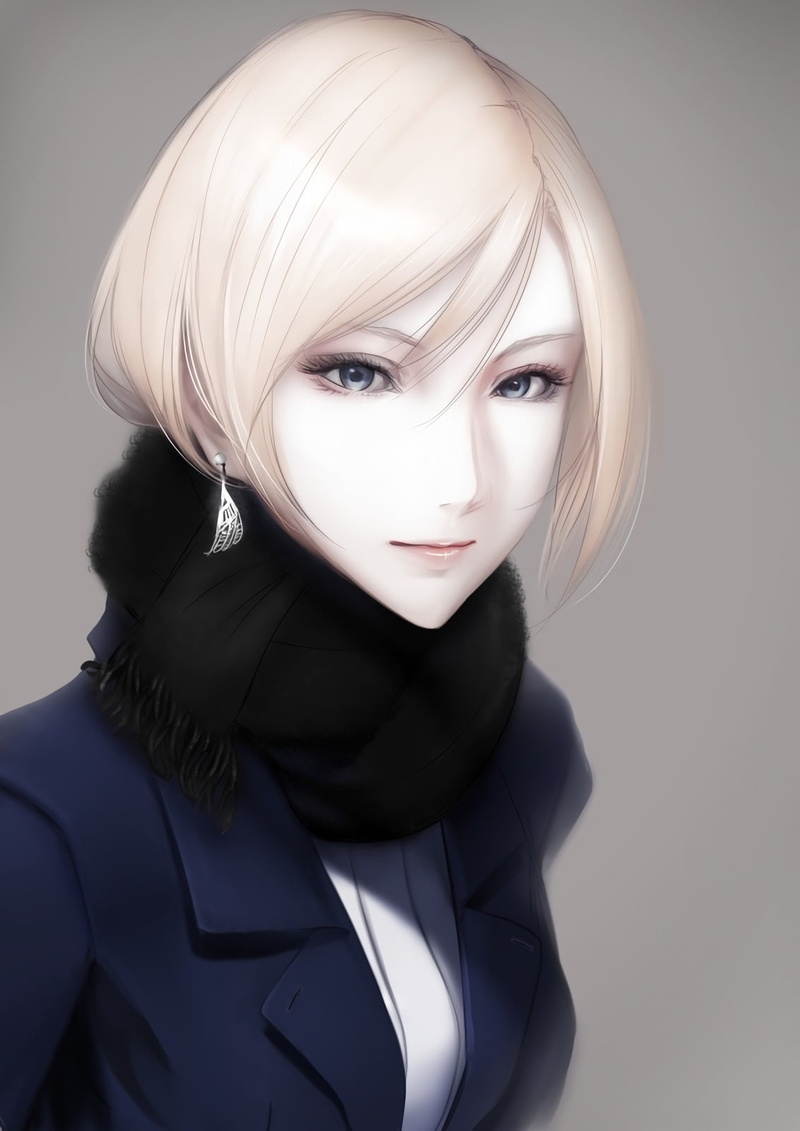 studio shot, adult, short hair, fashion, human hair, hair, one person, clothing, young adult, 720P, fashion model, anime girls, glamour, modern, blonde