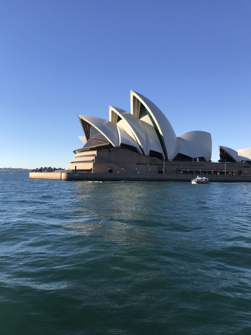 travel destinations, tourism, sydney, scenics - nature, sky, waterfront, built structure, building, clear sky, vacation, architecture, tourist, blue, city