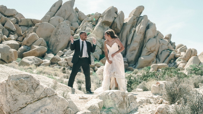 desert, suits, marriage, suit, life events, photo, married, 4K, laugh, men, happy, fashion, outside, full length, rocks, love, couple, bride, outdoors