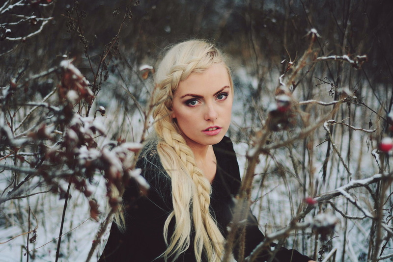2048x1367, photography, snow, nature, women, 1080P, outdoors, blonde