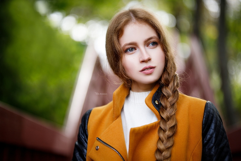 women, females, standing, child, beautiful woman, outdoors, brunette, beauty, hair, teenager, innocence, childhood, braids, contemplation, headshot, girls