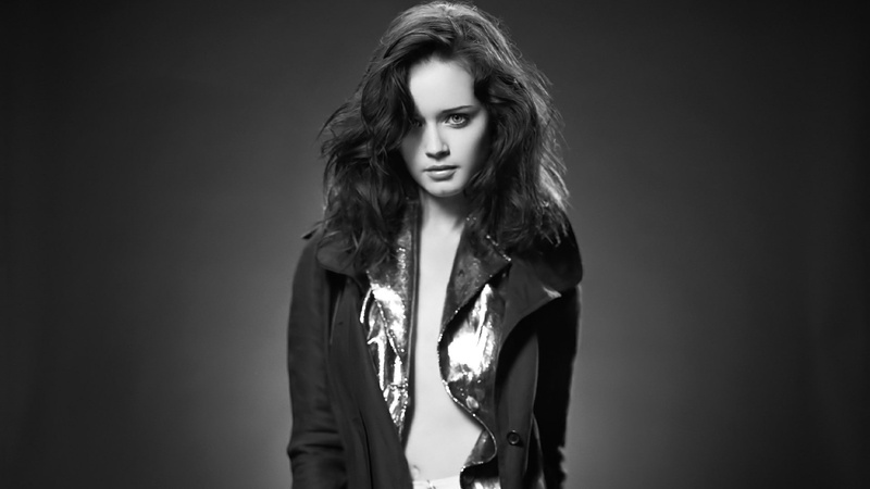 women, celebrity, Alexis Bledel, 1080P, monochrome, actress