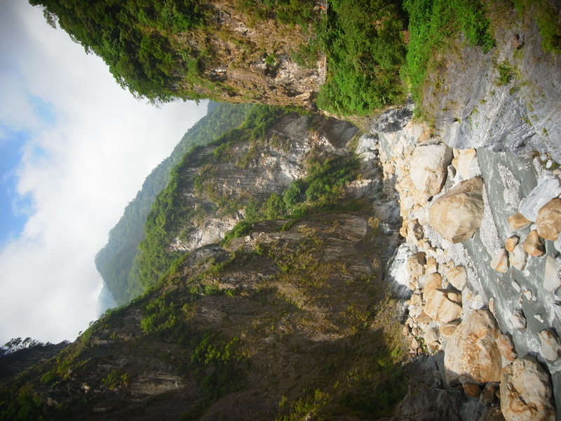 no people, growth, day, rock formation, hualien, taiwan, hualien county, 2K, non-urban scene, trees, solid, tranquility, formation, rock - object, canyon