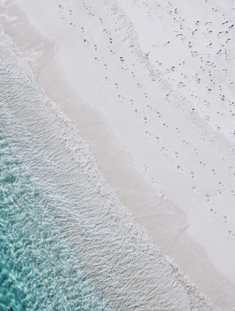 cold - Temperature, photography, coastal, seashore, Footsteps, tranquil scene, land, abstract, coast, full frame, nature, winter, green, tranquility, drone view