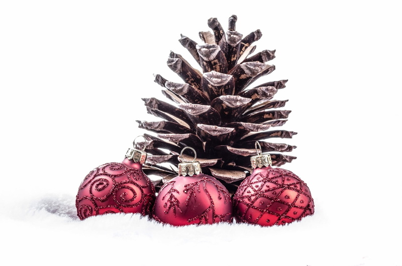 seasonal, cold temperature, red, decor, christmas baubles, gift, white background, winter, gray, holiday, celebration, close-up, christmas star, indoors