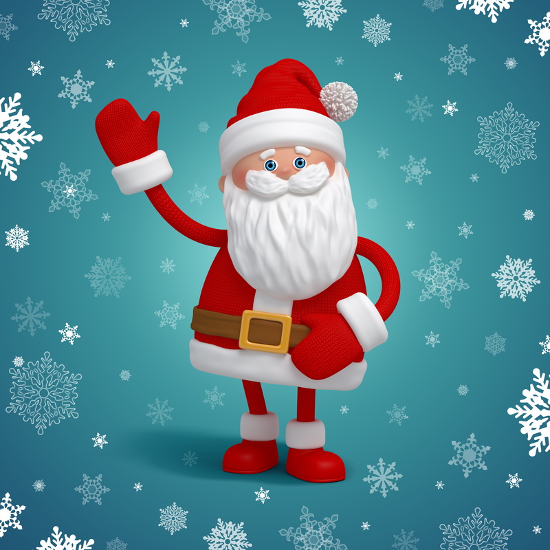 cute, toy, new Year, childhood, clip, december, Santa Claus, blue, celebration, cheerful, happiness, cartoon, snowflake, christmas ornament, greeting, Christmas