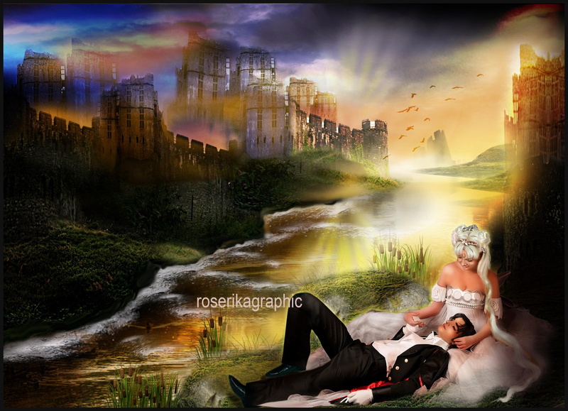 beautiful, photomanipulation, sweetheart, chateau romantique, 1080P, imagi, castle, girls, romantic, lovely