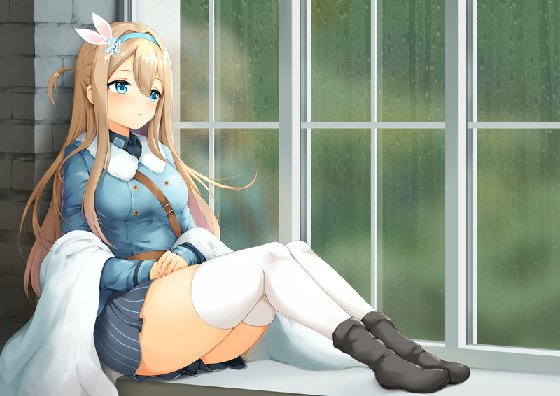 representation, indoors, 262569, full length, female likeness, thighhighs, lifestyles, boots, aqua, suomi, (girls, bloody0rabby, human representation, water
