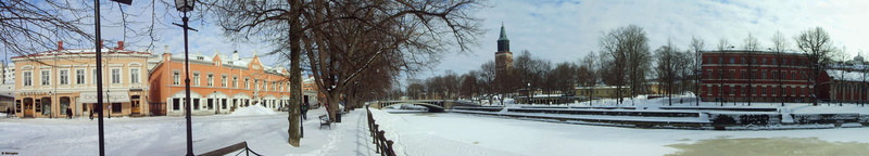 architecture, 4K, winter, cold temperature, turku, suomi, aurajoki, finland, plant, snowing, nature, day, mode of transportation, bare tree, building exterior
