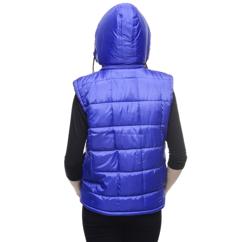 casual clothing, leisure activity, hooded, fashion, blue, studio shot, model, three quarter length, clothing, rear view, windbreaker, winter jacket, people