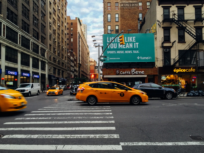 street, road, taxi, mode of transportation, crossing, marking, transportation, zebra crossing, manhattan, architecture, road marking, 2K, crosswalk, car
