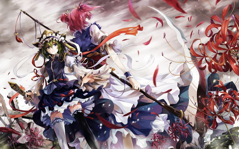 anime, shikieiki, games, onozuka, yamaxanadu, girls, 1080P, komachi, touhou, video