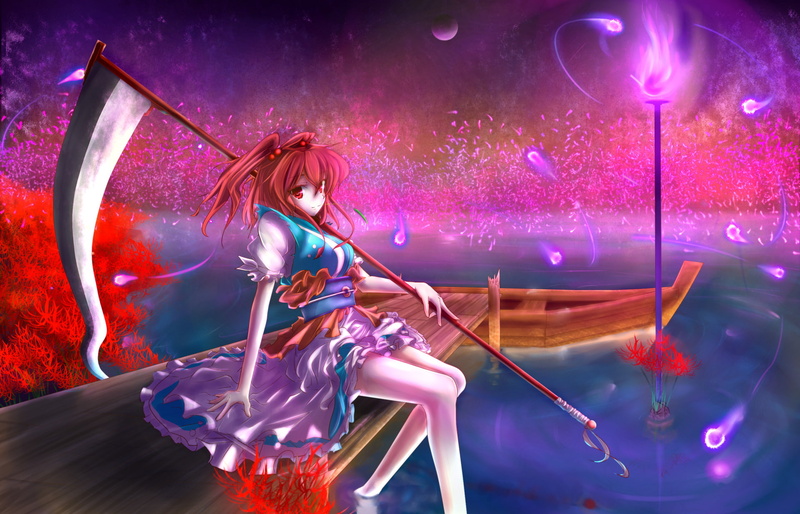 Anime, Touhou, Komachi Onozuka, 1080P