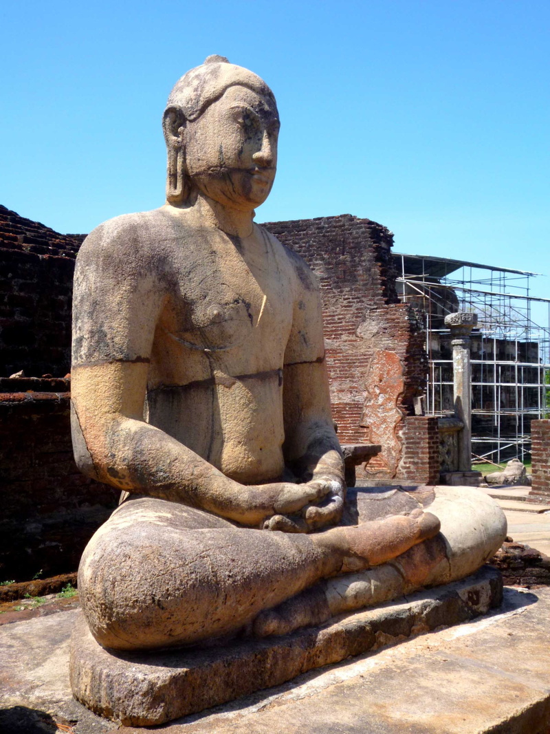Statue, worship, artwork, artistic, religious, sky, deterioration, the past, gold, day, history, spirituality, 2K, ancient, built structure, nature, ruined