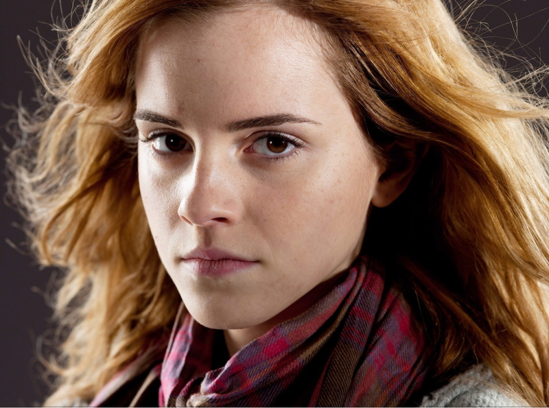 Harry Potter, movies, women, 1080P, redhead, Emma Watson, brown eyes