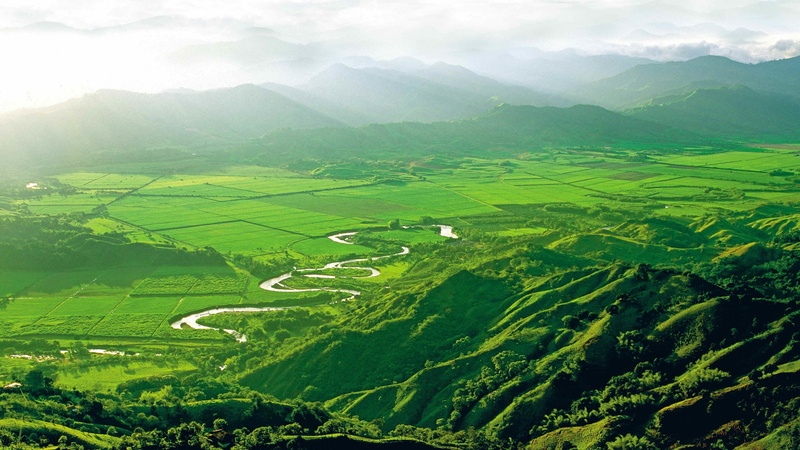 4K, Colombia, mountains, 4k, river, hills, Valle de Cocora, 5k