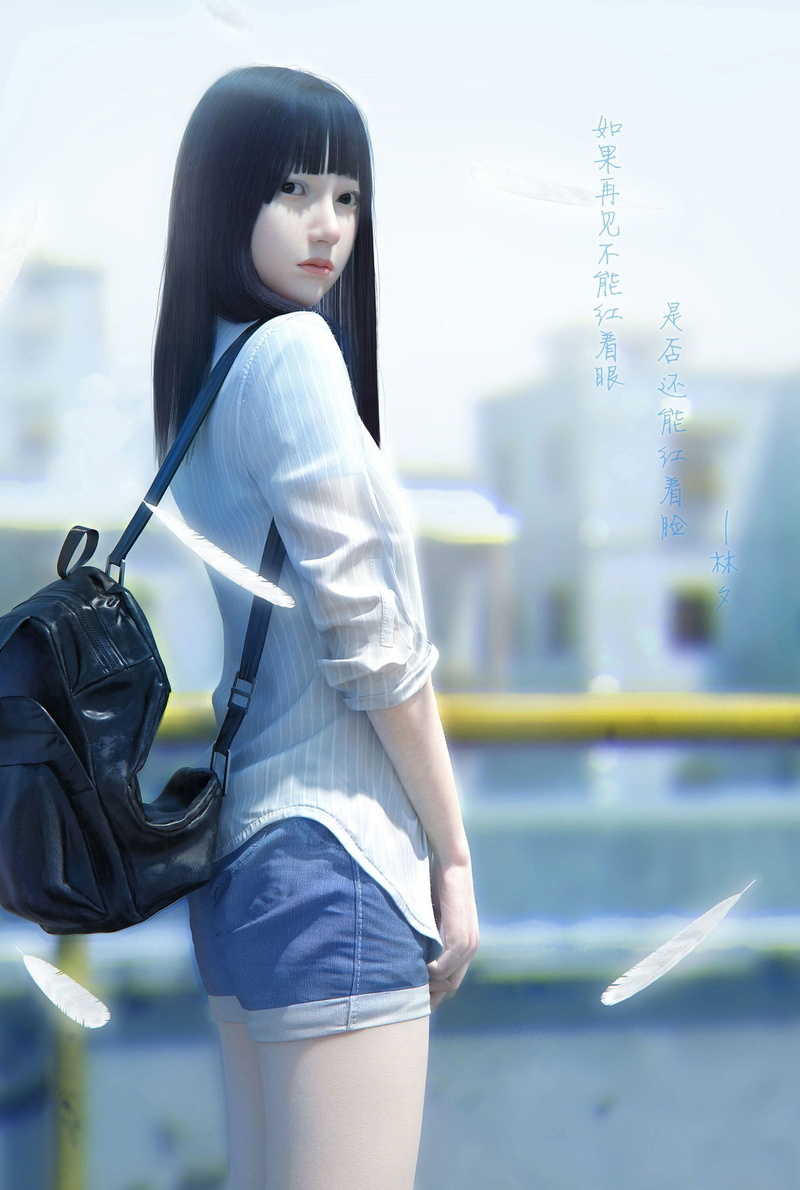 2K, render, digital art, 3d, anime, Backpacks, Anime Girls