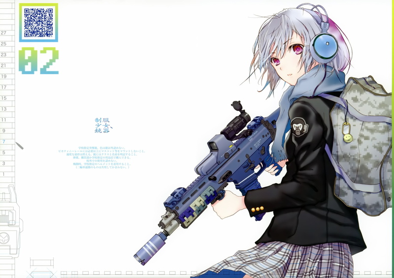 original characters, one person, arts culture and entertainment, weapon, occupation, clothing, holding, photography themes, girls with guns, anime, 1080P