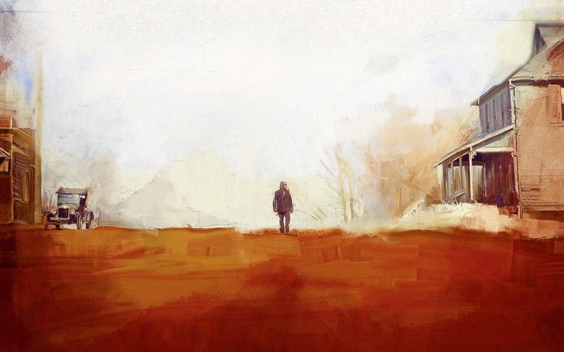 cut, painting, standing, two, wooden, houses, man, 1080P, the cut, tahar rahim, nazareth, rahim, tahar, simon abkaryan, manoukian, simon, nazareth manoukian