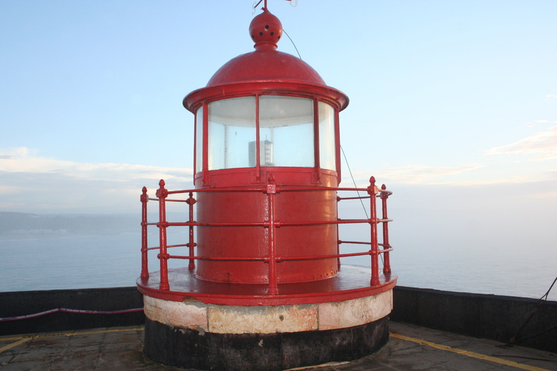 lighthouse, no people, outdoors, cloud - sky, beauty in nature, water, day, horizon, security, sea, architecture, red, macnamara, nature, horizon over water