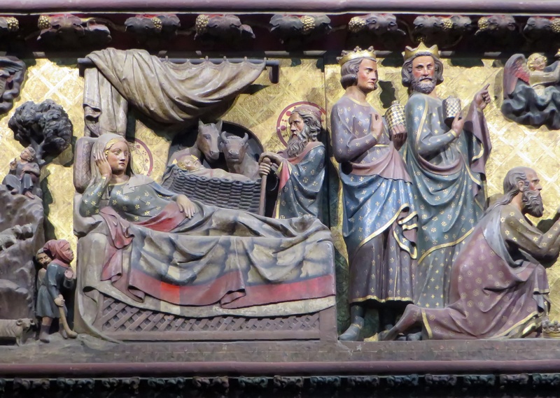 new testament, architecture, belief, human representation, female likeness, built structure, history, no people, notre-dame, art and craft, 2K, sculpture
