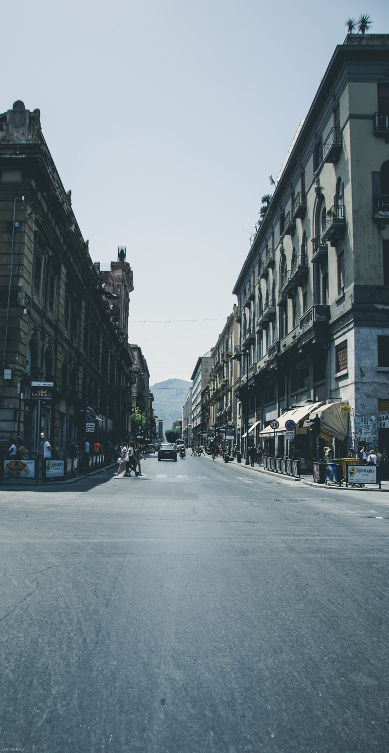 city life, nature, italy, car, copy space, palermo, architecture, the way forward, city, street, sicily, transportation, 4K, clear sky, outdoors, sky