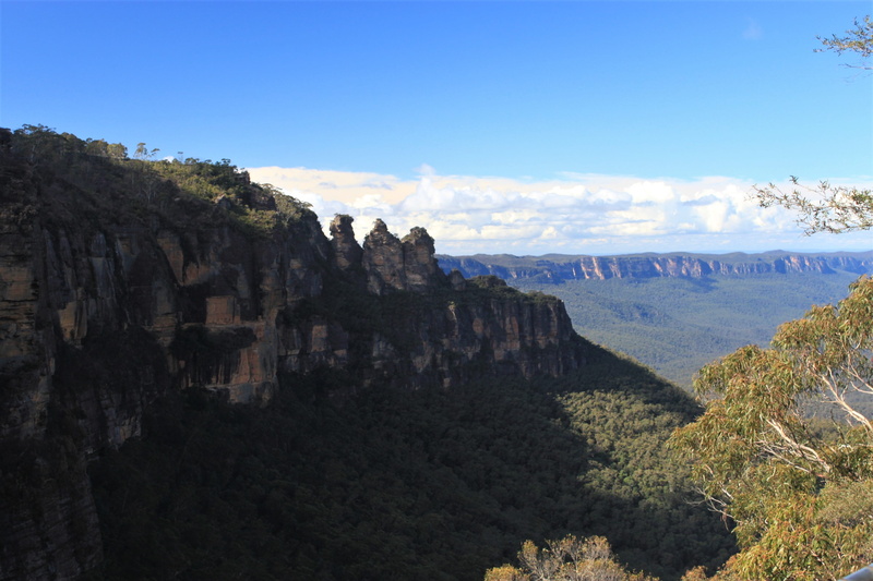 non-urban scene, blue mountains, famous, blue, national, geological, landmark, scenics - nature, tranquil scene, katoomba, park, wilderness, day, rock