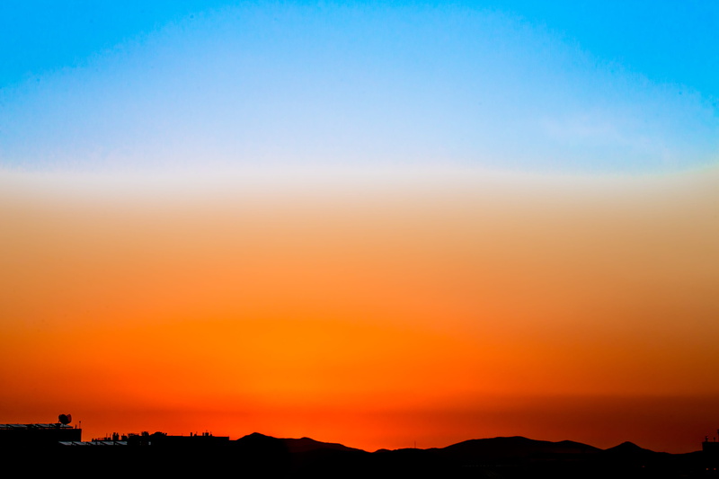 orange, dawn, environment, outdoors, scenics - nature, dusk, mountain, tranquil scene, architecture, 2K, hills, romantic sky, sunset, landscape