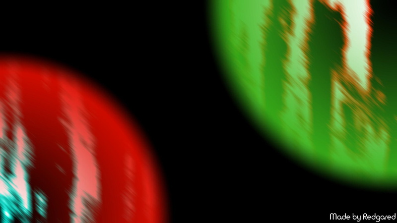 red, 3d and abstract, color, abstract, blue, battle, 1080P, green, fight, lights, black